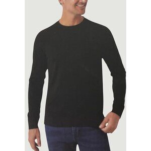 NEW DKNY Men's L Black Long Sleeve Crewneck Sweatshirt Cotton Blend G1808